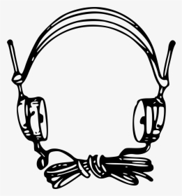 High Grade Headset Clip Arts - Microphone Drawing With Headset, HD Png Download, Free Download
