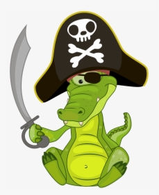 Pirate Gator Clipart, HD Png Download, Free Download