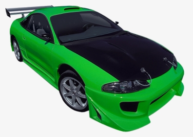 Default Mitsubishi Eclipse - Fast And Furious Green Car Png, Transparent Png, Free Download
