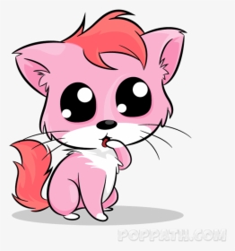Kitten Clipart Pink - Kawaii Pink Kitten Png Transparent, Png Download, Free Download