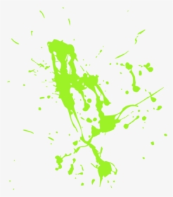 Green Brush Stroke Png - Paint Splatter, Transparent Png, Free Download