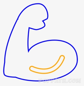 Flexing Arms Transparent Drawing, HD Png Download, Free Download