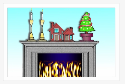 Cover Of Christmas Holiday Card - Hearth, HD Png Download, Free Download
