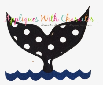 Ocean Whale Tail Applique Design - Cartoon, HD Png Download, Free Download