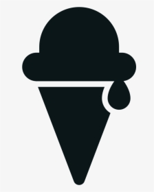 Transparent Ice Cream Icon Png - Transparent Ice Cream Cone Silhouette, Png Download, Free Download