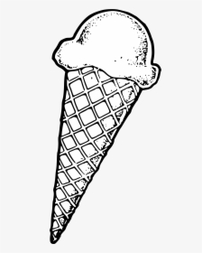 Regarding Pertaining To - Ice Cream Cone Line Art, HD Png Download, Free Download
