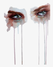 #tumblr #eye #eyes #art #paint - Jane Beata Watercolours, HD Png Download, Free Download