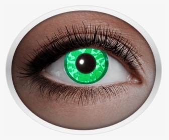 Green Contact Lenses - Diamond Blue Uv Contact Lenses, HD Png Download, Free Download