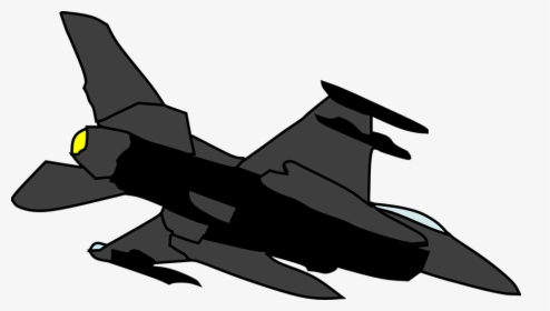 Plane, Fighter, Military, Airplane, Aircraft, Sky - Clipart Fighter Jet Cartoon Png, Transparent Png, Free Download