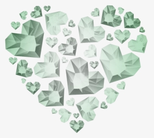 #mq #green #diamond #diamonds #heart #hearts - Pink Diamond Background Png, Transparent Png, Free Download