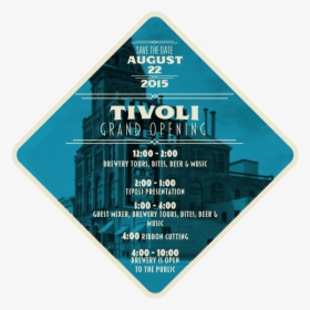 Tivoli Grand Opening - Sign, HD Png Download, Free Download