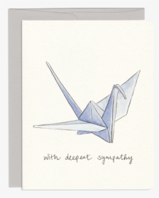 Paper Crane Sympathy - Paper Crane, HD Png Download, Free Download