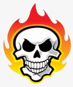 Clip Art Skulls On Fire - Logo Fire Skull, HD Png Download, Free Download