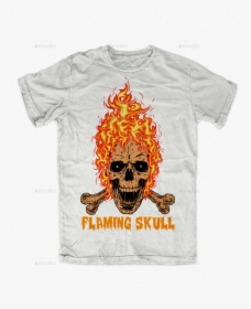 Flaming Skull Png, Transparent Png, Free Download