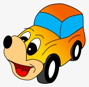 Comic Yellow Car Svg Clip Arts, HD Png Download, Free Download