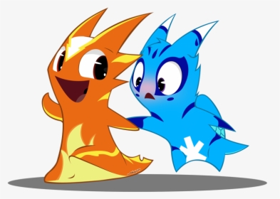 Transparent Katara Png - Slugterra Burpy In Love, Png Download, Free Download