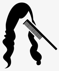 Comb And Long Hair - Comb Hair Icon Png, Transparent Png, Free Download