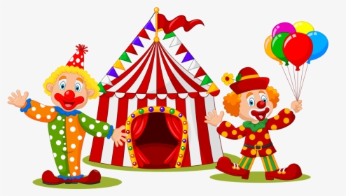 Transparent Clown Clipart - Payasos De Circo Animados, HD Png Download -  kindpng