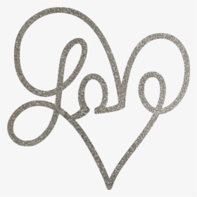 Fancy Love Heart , Png Download - Love Word Sticker, Transparent Png, Free Download
