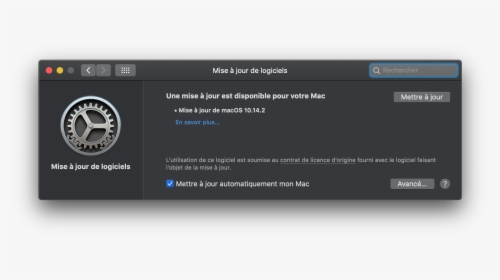 Macos Update Dialog - Mojave Software Update, HD Png Download, Free Download
