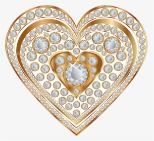#heart #diamond #bling #fancy #pretty #girly #decorative - Heart, HD Png Download, Free Download