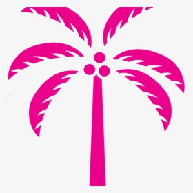 Palm Tree Clipart Pink Palm - Pink Palm Tree Clip Art, HD Png Download, Free Download