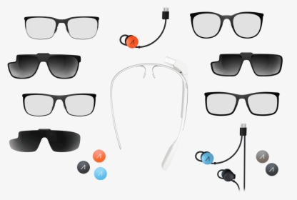 Google Glass - Google Glass White, HD Png Download, Free Download