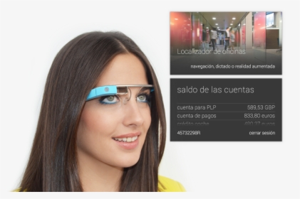 We Create Glassware That Is Google Glass Apps Which - Girl, HD Png Download, Free Download