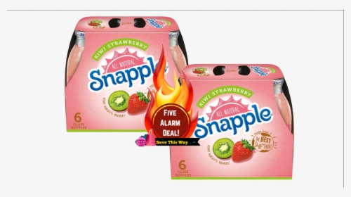 Kiwi Strawberry Snapple 6 Pks $1 - Strawberry, HD Png Download, Free Download