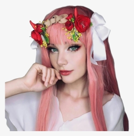 Steklo Vezde Png - Zero Two Flower Crown, Transparent Png, Free Download