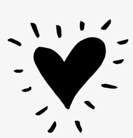 Black Funky Heart Png - Black Heart Clipart Png, Transparent Png, Free Download