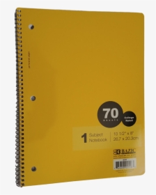 Bazic Spiral Bound Notebook 70 Sheets - Sketch Pad, HD Png Download, Free Download