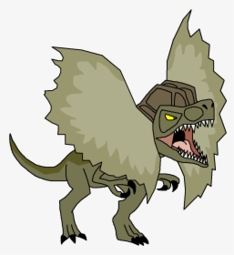 Transparent Dilophosaurus Png - Cartoon Dilophosaurus By Dinosaur Pedia, Png Download, Free Download