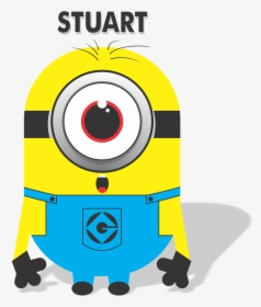 Clipart Black And White Download Minion Stuart Iseng - Minions Vector, HD Png Download, Free Download