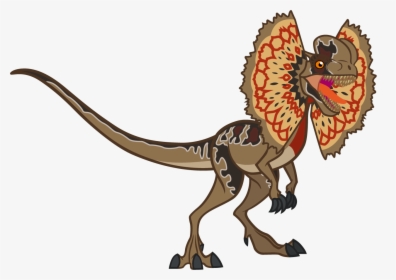 Dilophosaurus - Illustration, HD Png Download, Free Download
