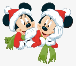 Mickey Mouse And Friends Xmas Clip Art Images Free - Merry Christmas Mickey And Minnie, HD Png Download, Free Download