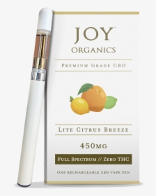 Cbd Vape Pen Cartridge - Joy Organics Vape Pen, HD Png Download, Free Download