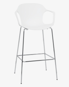 Nap Bar Stool Kasper Salto Milk White Chrome Steel - Chair, HD Png Download, Free Download