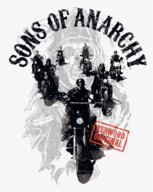 Sons Of Anarchy Reapers Ride Juniors Premium T-shirt - Sons Of Anarchy Png, Transparent Png, Free Download
