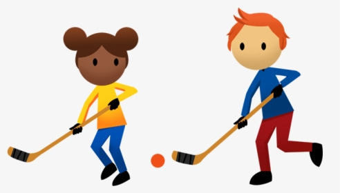 Kids Playing Clipart Physical Education - Kid Hockey Clip Art, HD Png Download, Free Download