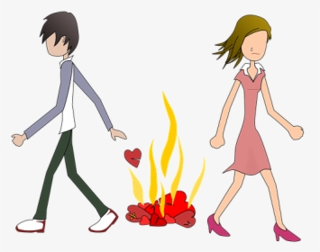5 Tips For How To Get Over Your Ex - Sad Couple Cartoon Png, Transparent Png, Free Download