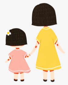 Flat Simple Cartoon Hand Png And Psd - Toddler, Transparent Png, Free Download