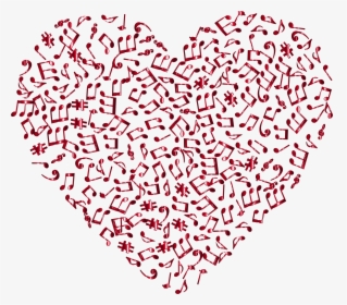 Music Notes Heart Png - Gold Music Notes Transparent Background, Png Download, Free Download