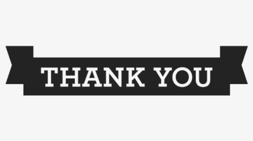 Black Thank You Banner, HD Png Download, Free Download