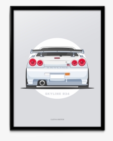 R34 Gtr Poster, HD Png Download, Free Download