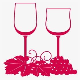 Glasses Clip Art At - Wine Clipart Black And White, HD Png Download, Free Download