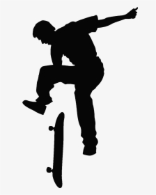 Transparent Skateboarder Silhouette Png, Png Download, Free Download