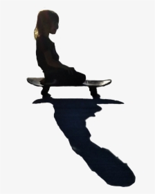 #freetoedit #skateboard #silhouette - Silhouette, HD Png Download, Free Download