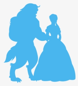 Beauty And The Beast Silhouette Png, Transparent Png, Free Download