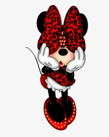 Minnie Mouse Mickey Mouse Desktop Wallpaper Clip Art - Minnie Mouse Animal Print, HD Png Download, Free Download